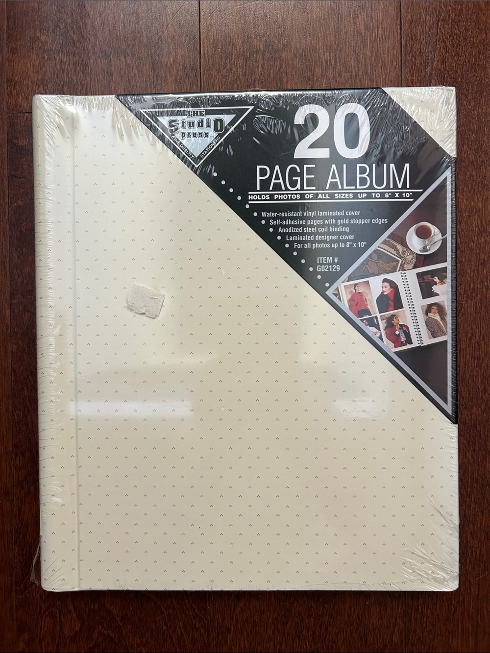 Vintage Cottagecore The Studio Press Cream Dotted Photo Album, New in Packaging